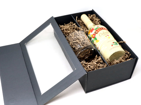 Personalised Dimple Glass Tumbler & 70cl Baileys Pina Colada - Baileys Design