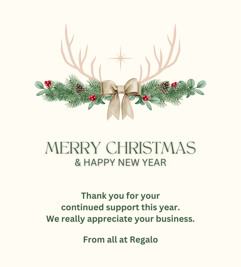 Personalised Wine Bottle Label - Christmas Reindeer Antler Design