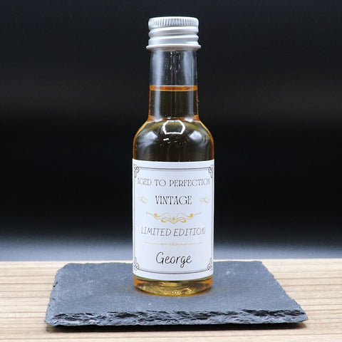 Personalised Miniature Alcohol Bottles - Birthday Aged To Perfection Design