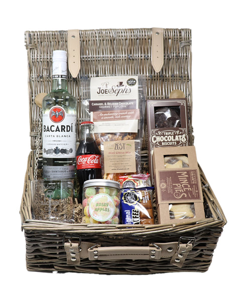 Personalised Luxury Bacardi Alcohol Christmas Hamper