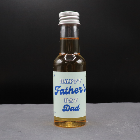 Personalised Miniature Alcohol Bottles - Green Father's Day Design