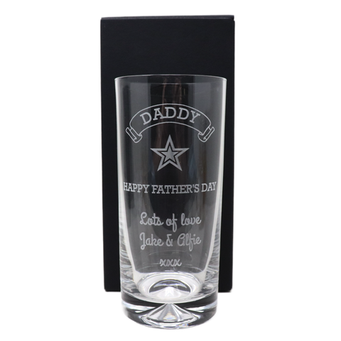 Personalised Highball Glass - Fathers Day Design