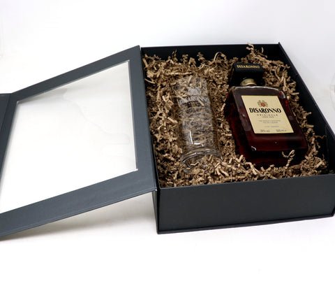 Personalised Highball Glass & Disaronno - Label Design