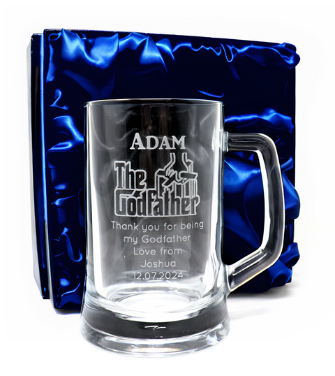 Personalised Pint Glass Tankard - The Godfather Design