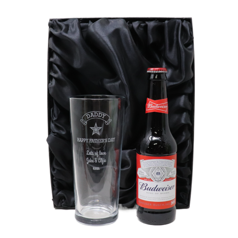 Personalised Pint Glass & Beer/Cider - Father's Day Design