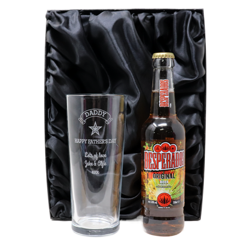Personalised Pint Glass & Beer/Cider - Father's Day Design