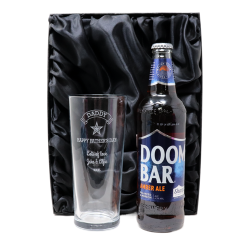 Personalised Pint Glass & Beer/Cider - Father's Day Design