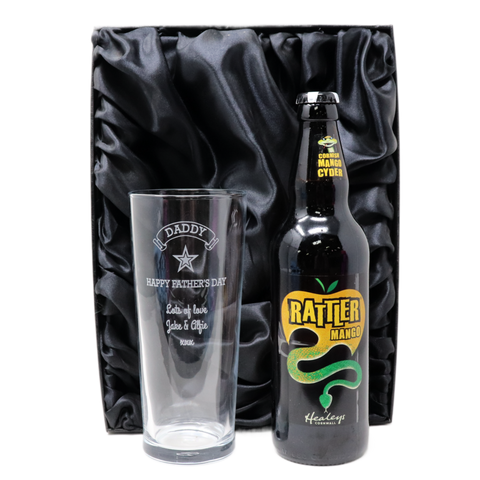 Personalised Pint Glass & Beer/Cider - Father's Day Design