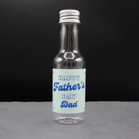 Personalised Miniature Alcohol Bottles - Green Father's Day Design