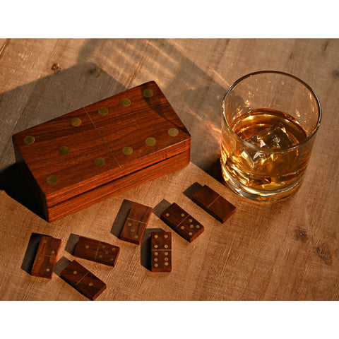 Personalised Wooden Dominoes Gift Box