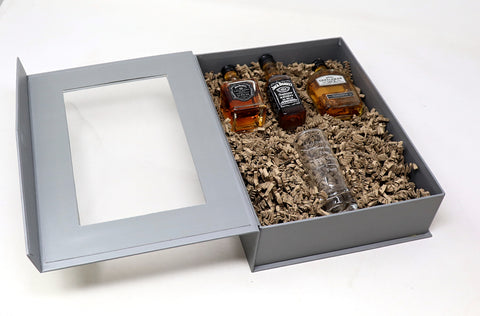 Personalised Tall Shot Glass & Jack Daniel's Premium in Presentation Gift Box