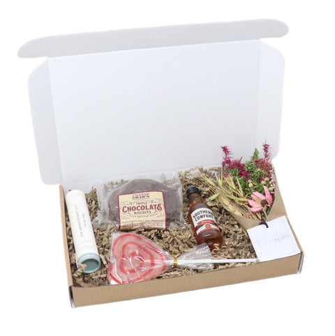 Flowers, Treats & Southern Comfort Letterbox Gift