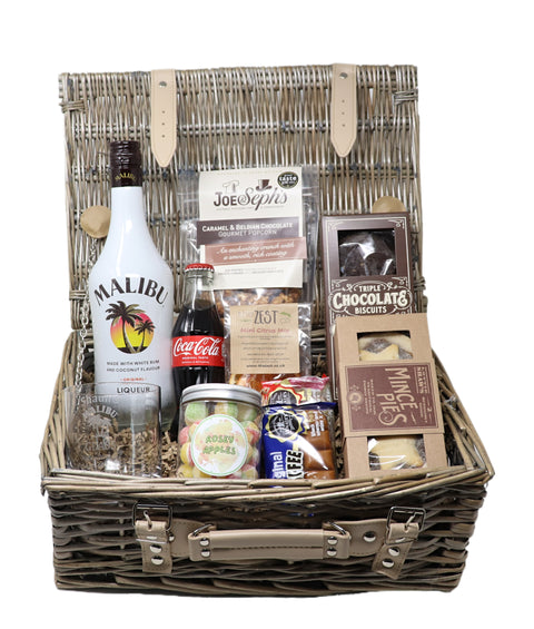 Personalised Luxury Malibu Alcohol Christmas Hamper