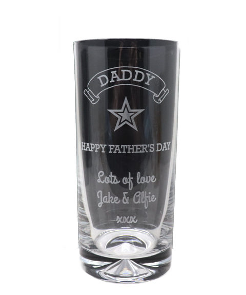 Personalised Highball Glass - Fathers Day Design