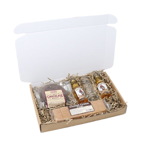 Personalised Tall Shot Glass + Captain Morgan Rum & Treats Letterbox Gift