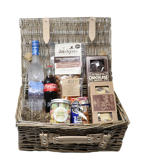 Personalised Luxury Grey Goose Vodka Alcohol Christmas Hamper