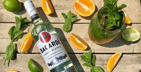 Personalised Highball Glass & Bacardi - Label Design