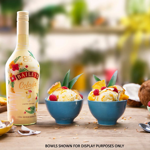 Personalised Dimple Glass Tumbler & 70cl Baileys Pina Colada - Baileys Design