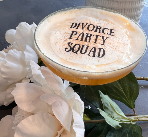 Divorce Design Edible Cocktail Drink Toppers