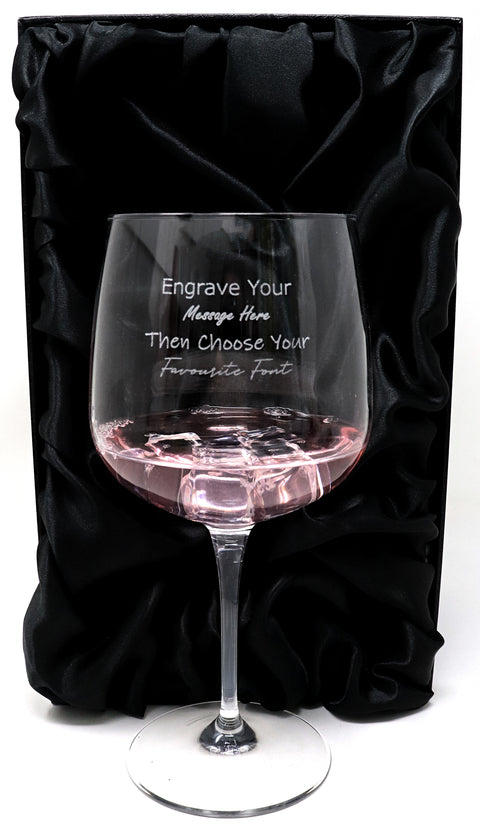Personalised Gin Balloon Cocktail Glass
