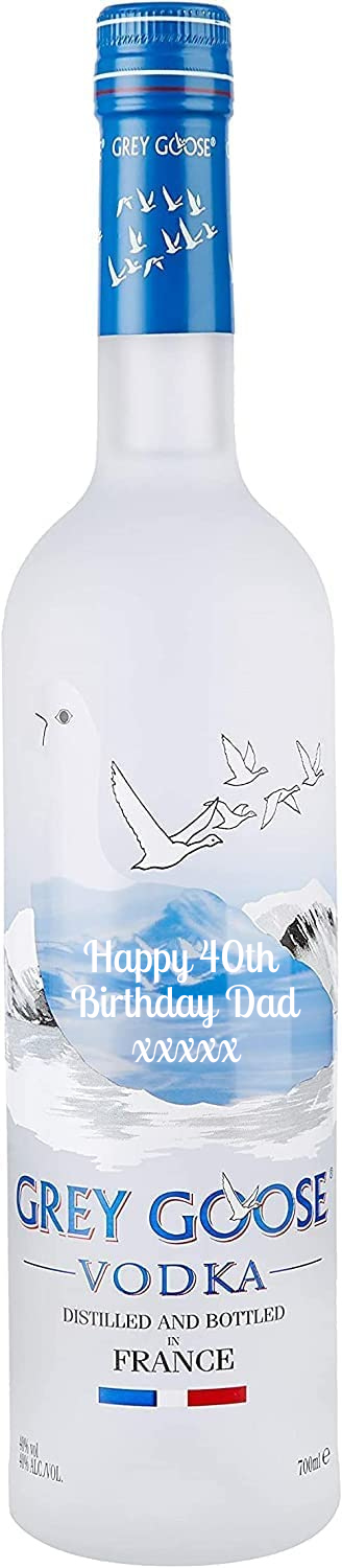 Personalised Bottle of Grey Goose Vodka 70cl