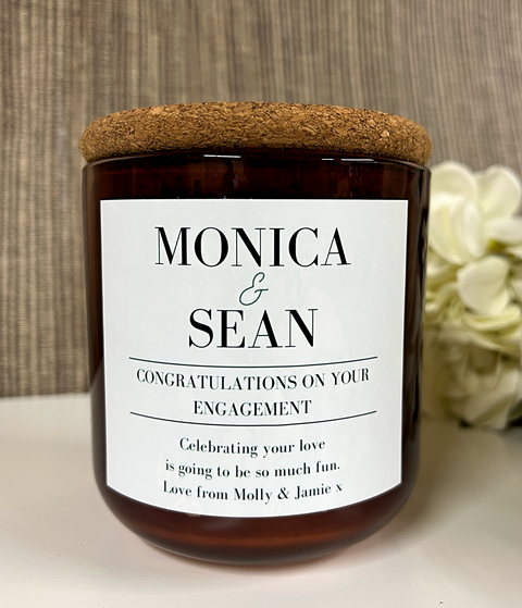 Personalised Engagement Design Scented Candle