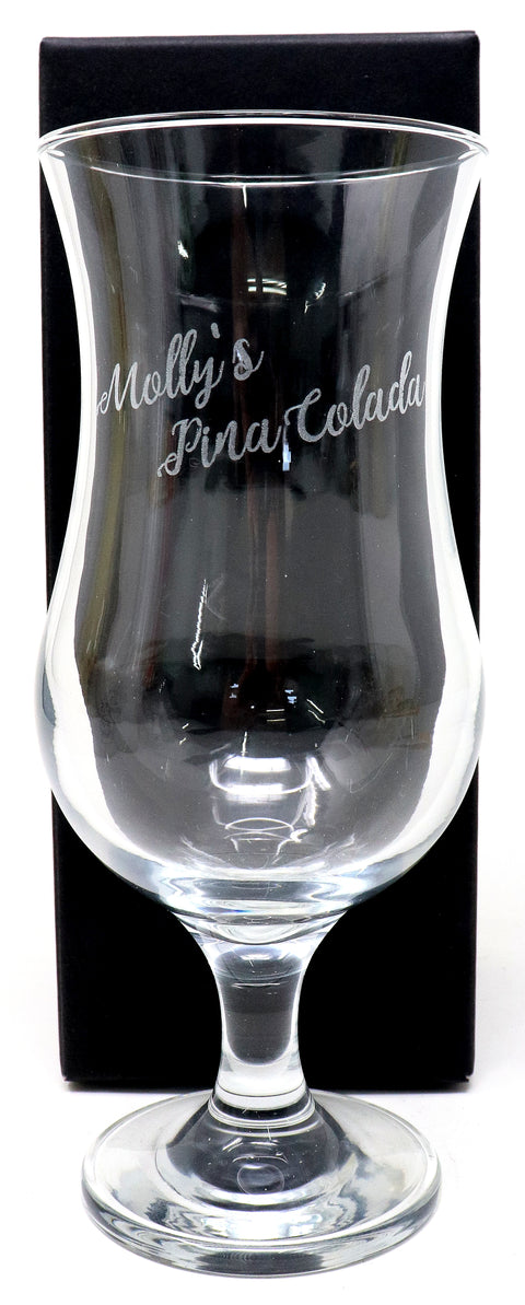 Personalised Pina Colada Cocktail Glass