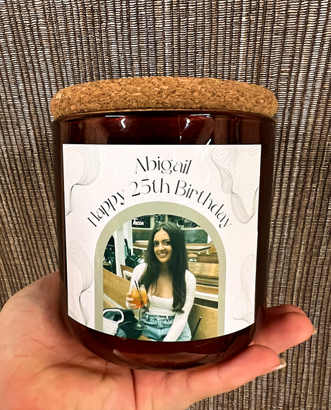 Personalised Photo Design Scented Candle