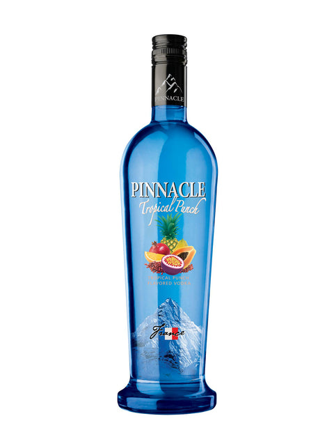 Personalised Crystal Highball Glass & 75cl Pinnacle Tropical - Vodka Design