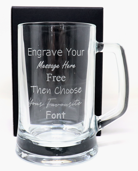 Personalised Pint Glass Tankard