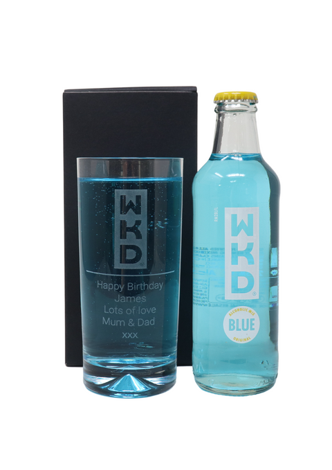 Personalised Highball Glass & WKD Blue - WKD Design