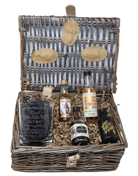 Personalised Spiced Rum Gift Hamper - Wedding Design