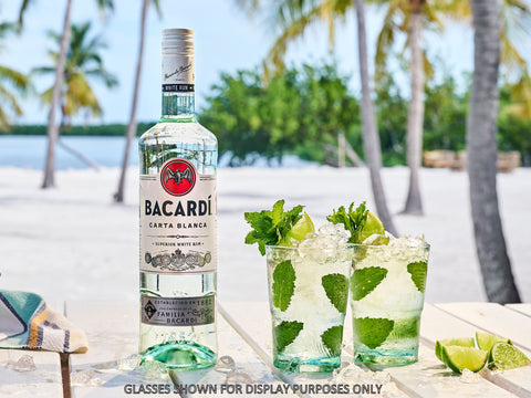 Personalised Highball Glass & Bacardi - Label Design