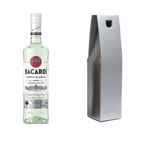 Personalised Bottle of Bacardi 70cl