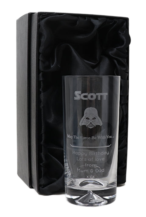 Personalised Highball Glass - Star Wars Darth Vader Design