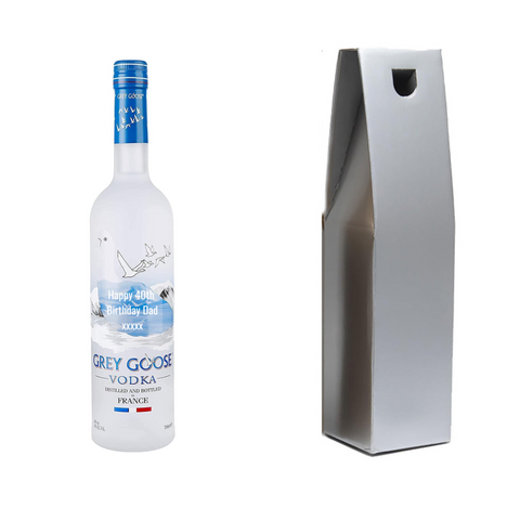 Personalised Bottle of Grey Goose Vodka 70cl