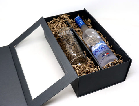 Personalised Highball Glass & 35cl Grey Goose - Grey Goose Vodka Banner Design