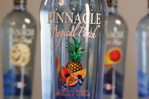 Personalised Highball Glass & 75cl Pinnacle Tropical Punch - Vodka % Design