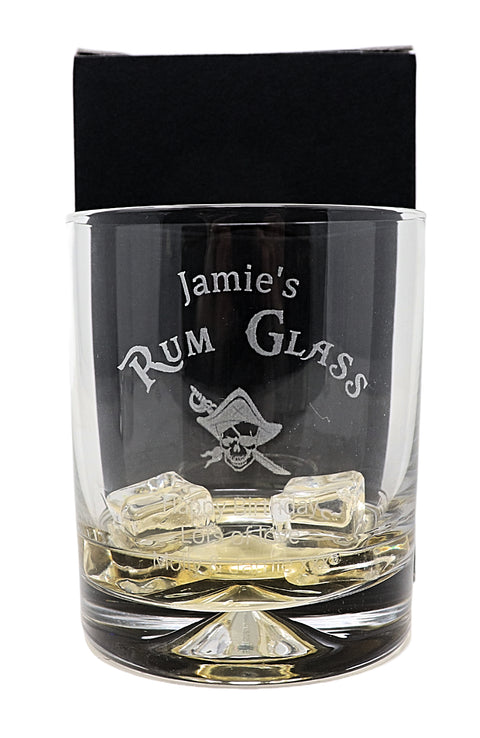 Personalised Engraved Rum Glass Tumbler