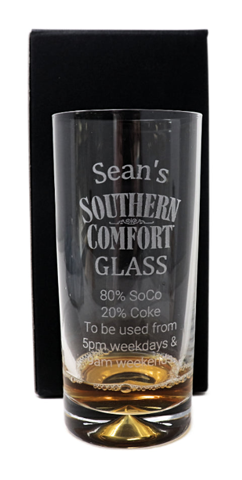 Personalised Highball Glass - Southern Comfort % Design