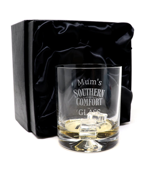Personalised Glass Tumbler - Southern Comfort Design