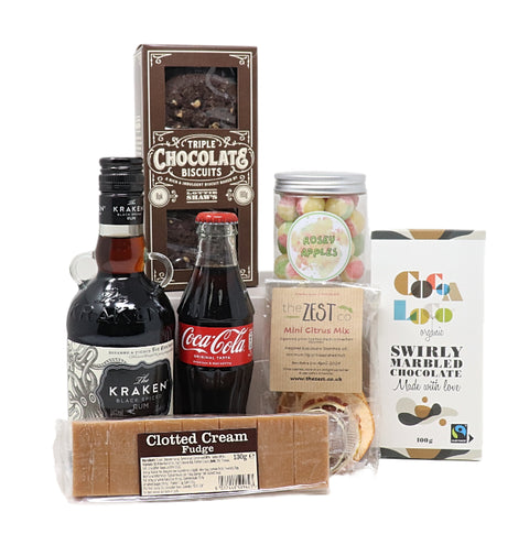 Kraken Spiced Rum 35cl Alcohol Gift Box & Treats