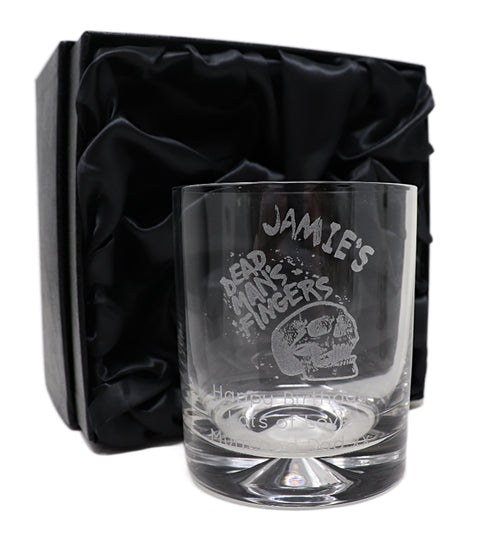 Personalised Glass Tumbler - Dead Man's Fingers Rum Design