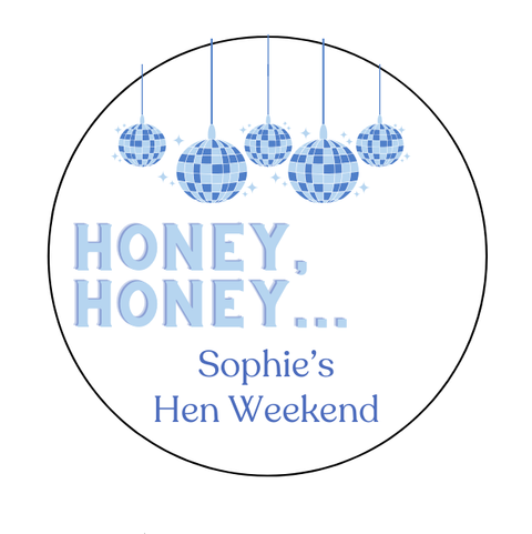 Personalised Honey, Honey Design Drink Toppers