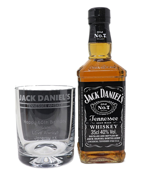 Personalised Glass Tumbler & Jack Daniels - Banner Design