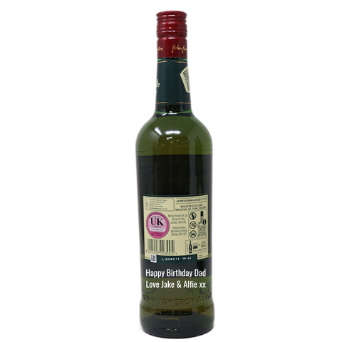 Personalised Bottle of Jameson Irish Whiskey 70cl