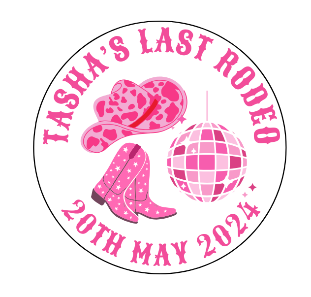 Personalised Last Rodeo Design Drink Toppers โ Regalo