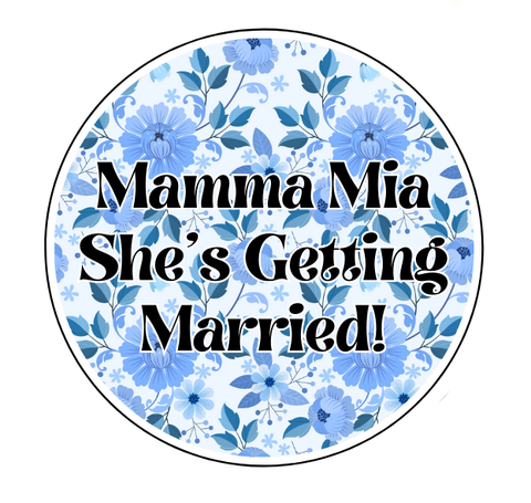 Mamma Mia Hen Party Design Edible Cocktail Drink Toppers