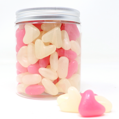 Heart Photo Design Jelly Bean Sweet Jar 280g