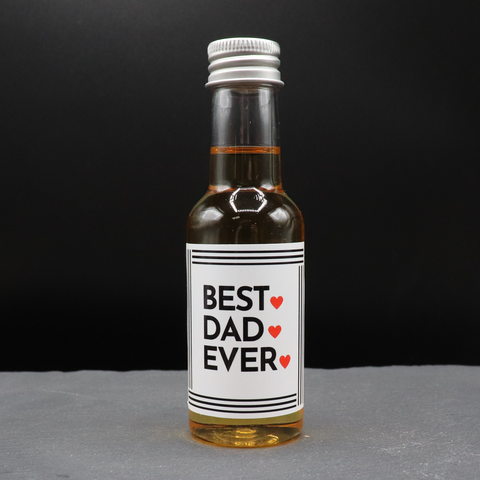 Miniature Alcohol Bottles - Best Dad Ever Design